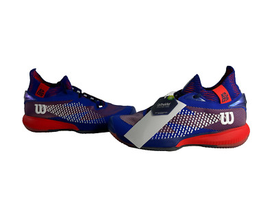 Wilson Kaos Rapide SFT LE Tennis Pickleball Shoes White Blue Men Sz 9.5 WRS31310