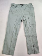 Gloria Vanderbilt Pants Women Plus 16 Mint Green Stretch Grandma Coastal