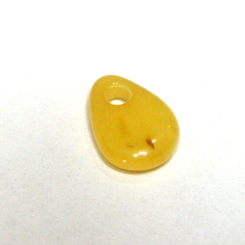 Genuine BALTIC AMBER LOOSE BEAD STONE / PENDANT/ AMULET - Egg Yolk Butterscotch - Picture 16 of 16