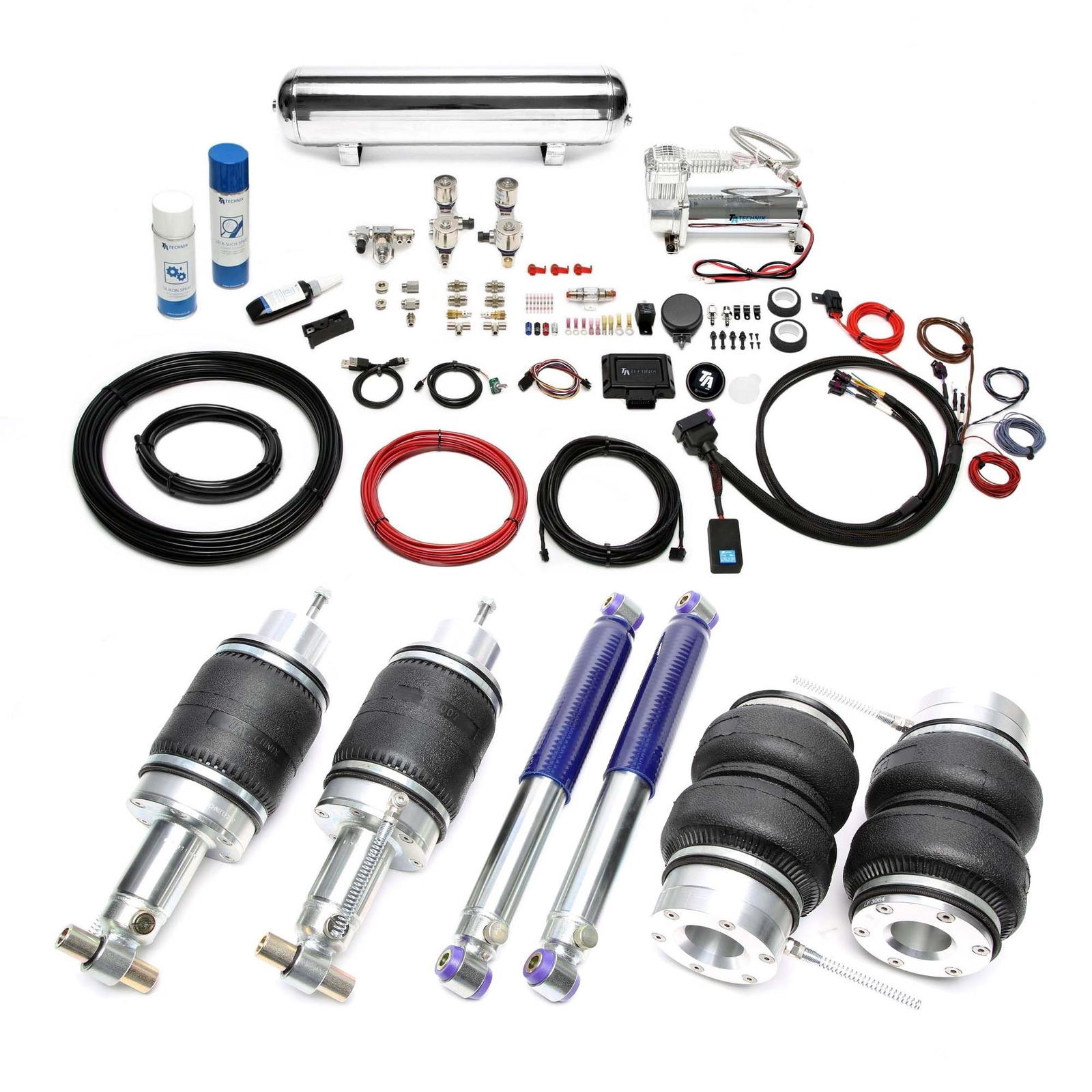 Ta Technix HäRteverstellbares Luftfahrwerk + Airmanagement FüR Vw Transporter T3-image