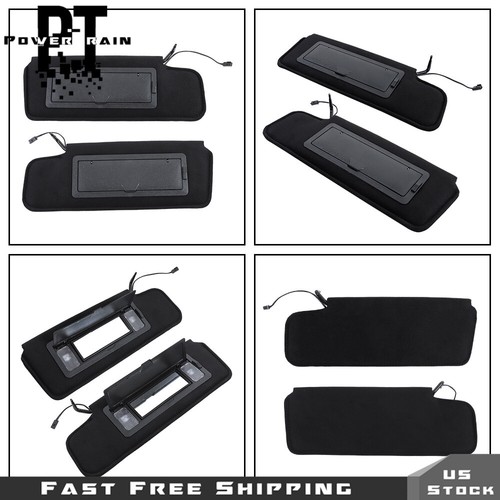 For 1984-1996 Chevy Corvette C4 New Sun Visor Pair W/Vanity Mirror LED Light - Picture 20 of 20