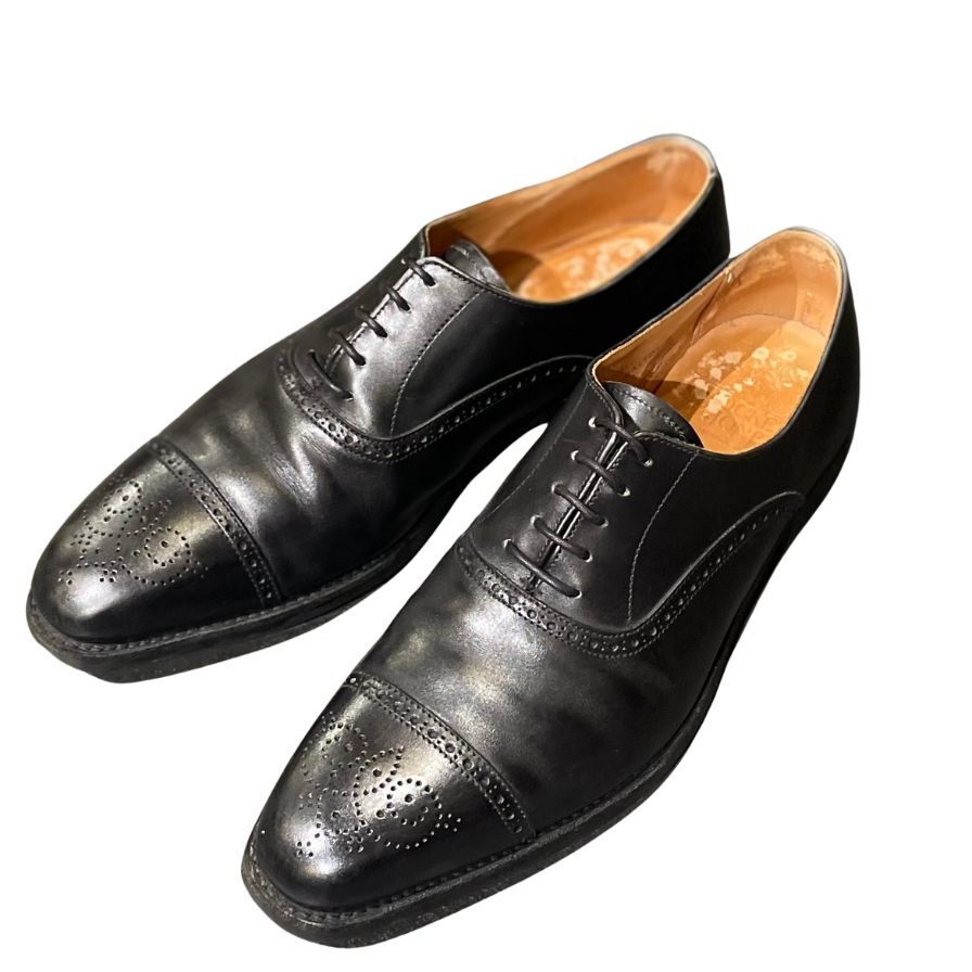 Crockett & Jones leather shoes Moulton 2 semi-brogue black Crockett & Jones leather shoes Moulton 2 semi-brogue black