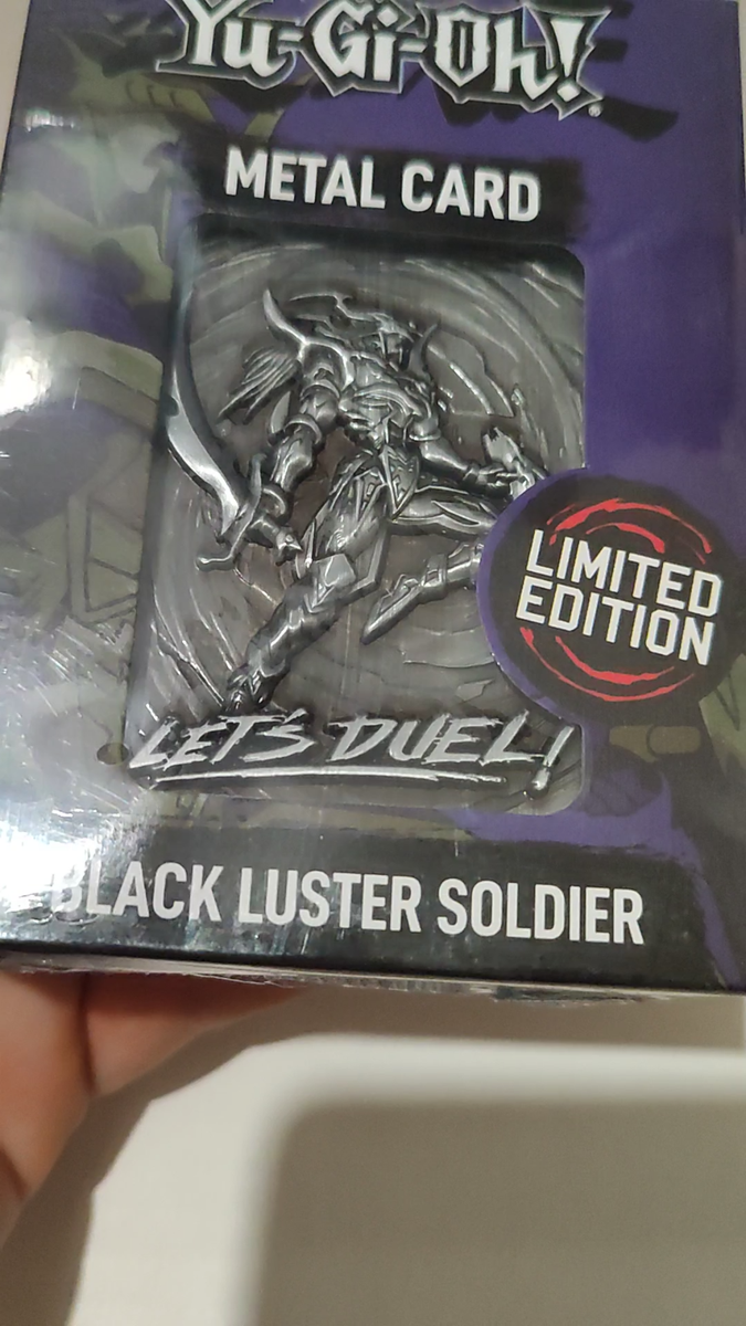 yugioh black luster soldier metal card EXPENSIVE #yugioh #expensive #card #realpenguinofficial #realpenguin each heavily embossed metal card is individually numbered and comes in a presentation box with display stand. This may be one of