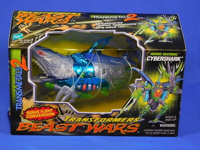 TRANSFORMERS BEAST WARS CYBERSHARK TRANSMETALS 1999 HASBRO | eBay