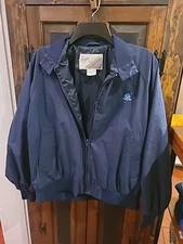 Nice Greenbrier Resort Hotel Tiara Collection Wilson XL Navy Blue Golf Jacket