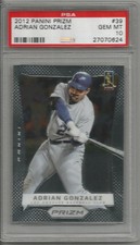 2012 Panini Prizm Adrian Gonzalez PSA 10
