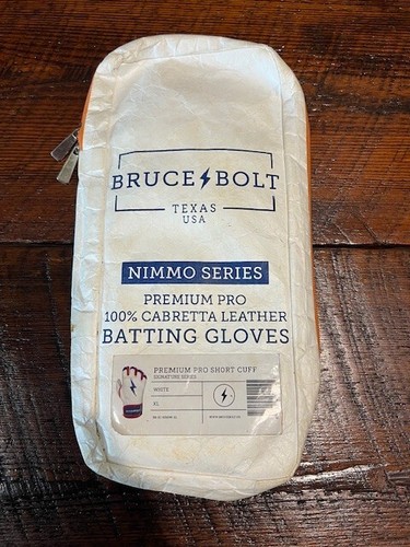 Bruce Bolt Nimmo Short Cuff Series Batting Gloves Adult XL Premium Pro NICE