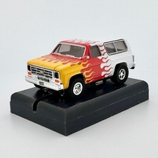 Auto World '79 Chevy K-5 Blazer, White Flames, XTraction Chassis, H.O. Slot Car