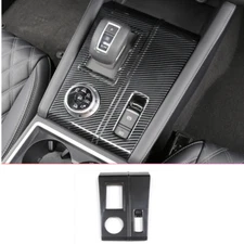 For 2022-23 Mitsubishi Outlander Carbon Fiber Console Gear Shift Box Cover Trim