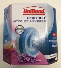 Image of UNIBOND AERO 360° 2-IN-1 ANTI Moisture &ANTI ODOUR Absorbers 2X Refill Tabs *S