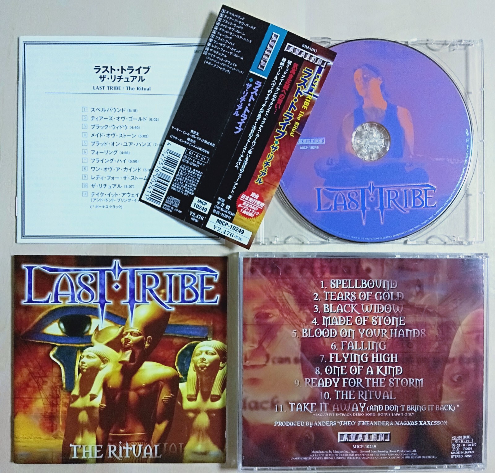 LAST TRIBE - The Ritual - 2001 JAPAN CD OBI + B/T ** MIDNIGHT SUN , ARMAGEDDON