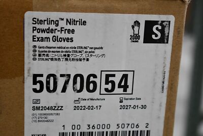ma様 Kimberly-Clark 50706 - Sterling Powder-Free Nitrile Gloves, Small