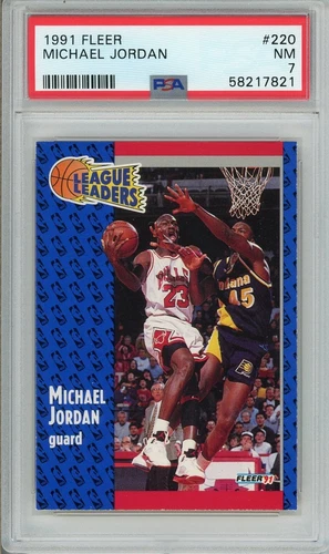 1991 Fleer #220 Michael Jordan PSA 7