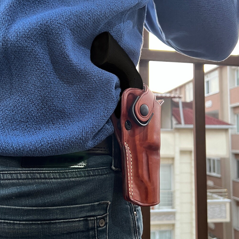 Paddle OWB Holster Fits, Pietta 1858 Ace Black Powder 44 Cal 3