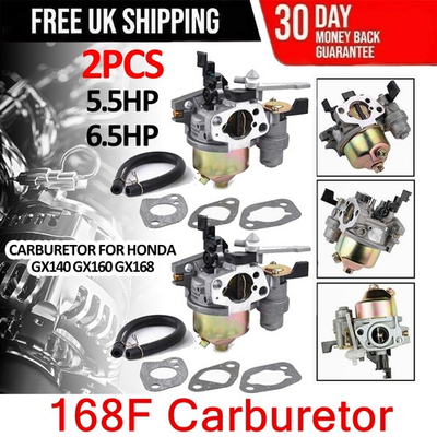 #ad 2x Carburetor Carb For Honda GX160 GX168F G200 5.5 6.5HP Pressure Washer Engine $16.49
