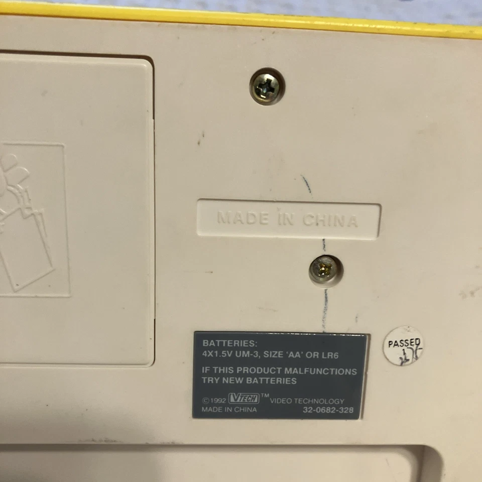 Sesame Street Vtech Big Bird First Talking Computer Works Vintage Toy 1992 - Image 4 of 4