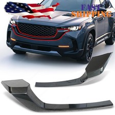 Grille Molding Trims Gloss Black 2x Front Leftright Fit 2023-2025 Mazda Cx-50