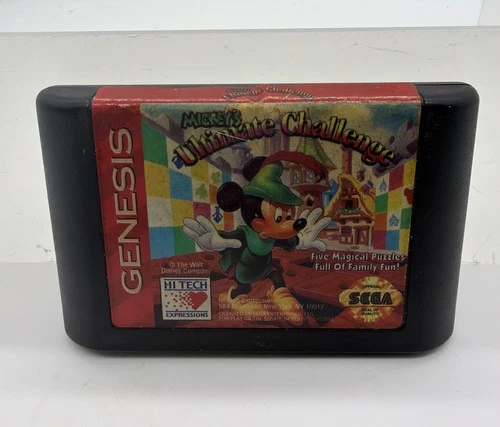 Mickey's Ultimate Challenge (Sega Genesis, 1994)  Game Cartridge Untested
