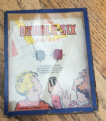 VINTAGE R.J SERIE PUZZLE R. JOURNET & CO ENGLAND ''DOUBLE-SIX'' KINDERSPIEL