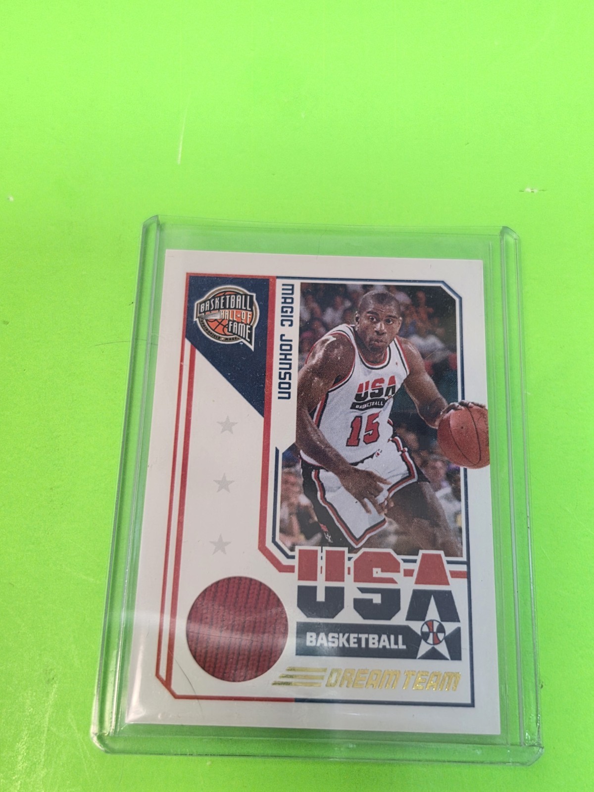 Magic Johnson 2010 Panini USA Dream Team Game Threads Jersey 720/750  view 10