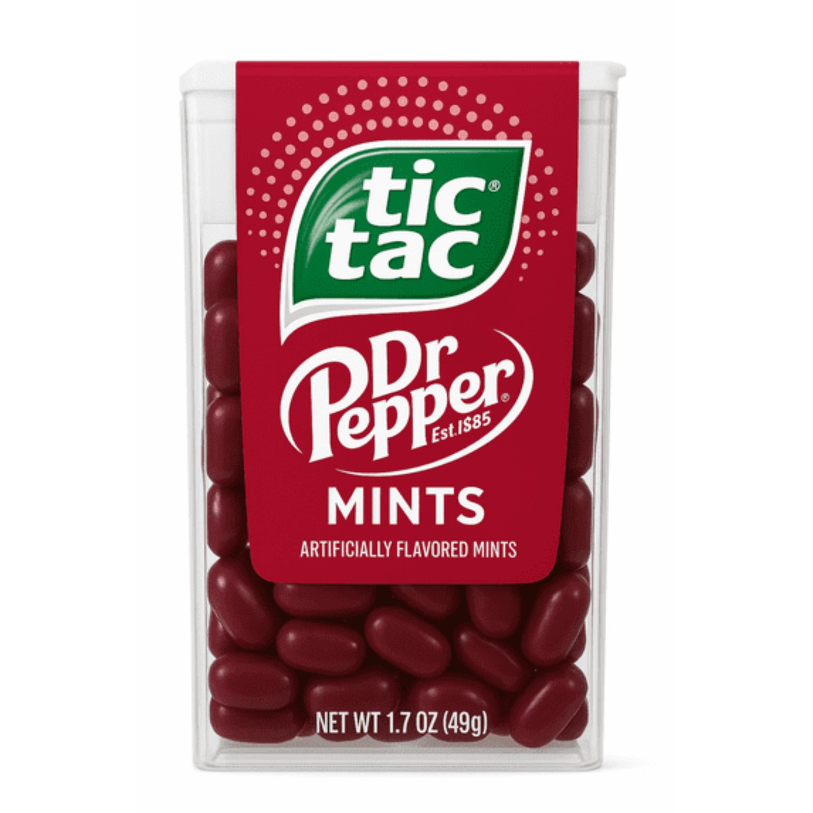 12x Tic Tac Dr Pepper Flavored Mints Hard Candy 1.7oz