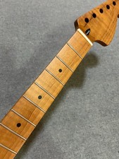 Replace 24inch roasted flame maple electric guitar neck 22 fret big head parts
