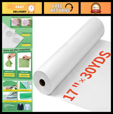 17" x 30yd White Medium Weight Iron-On Fusible Interfacing for Sewing Crafts