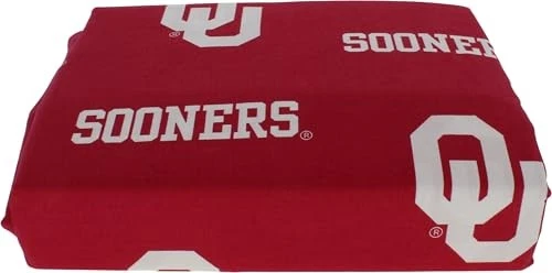  Everything Comfy Sized 3 Piece Sheet Set, Team Color Twin Oklahoma Sooners - Image 3 of 4