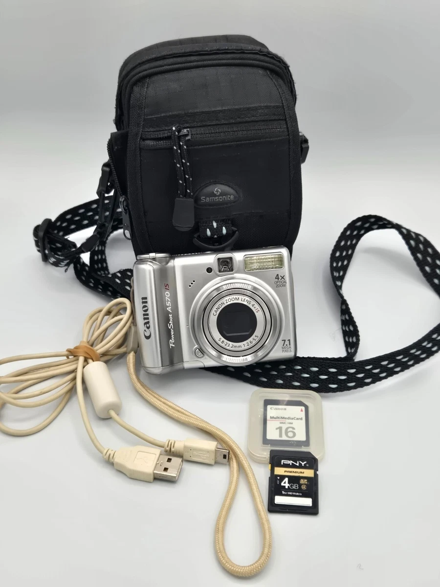 3-9.9x Canon PowerShot A570 IS Digital Cameras for sale | eBay