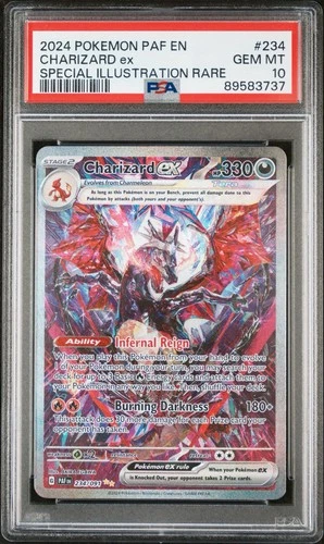 PSA 10 Charizard ex SV: Paldean Fates 234/091 Special Illustration Rare Holo