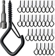 30 Stück Schwarz Haken zum