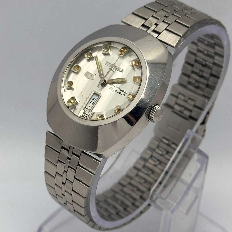 Reloj Hombre Tressa Lux 25 Automático Día/Fecha TA 230500N Vintage Foto 4 de 4
