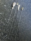 4 STUNNING VINTAGE METAL HAT PINS