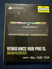 Corsair Vengeance RGB Pro SL 32GB 2x16GB  DDR4-3200 MHZ Cl 16 Sealed NEW