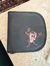 Looney Tunes Taz CD Wallet Case Black Vintage Tasmanian Devil Holder