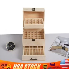 Essential Oil Storage Box Wooden Essential Oils Display Organizer Stand Holder