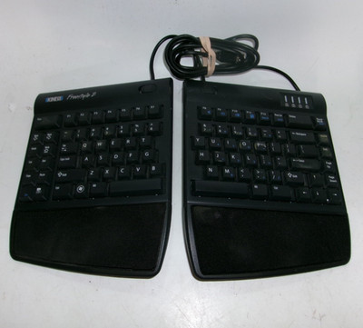 Kinesis Freestyle2 Ergonomic Split Keyboard KB800 w/ Lifters   Used   Working