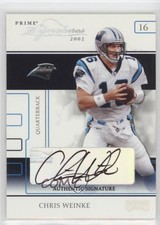 2002 Playoff Prime Signatures Authentic 27/99 Chris Weinke #37 Auto wo2