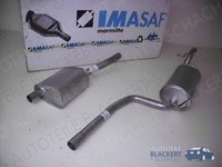 Imasaf Auspuffset Mitteltopf+Endtopf für Ford Focus SchräGheck 1.6 16V 1998-2004
