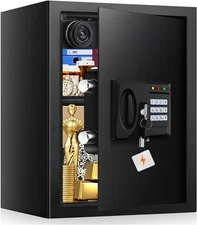 3.3 Cuft Large Fireproof Safe for Home, Home Safety Box Fireproof Waterproof wit