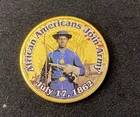 Colorized Kennedy JKF Half Dollar Civil War African Americans Join Army