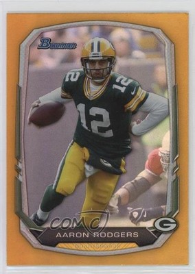 2013 Bowman Gold Rainbow Foil 61/75 Aaron Rodgers #40 04cw