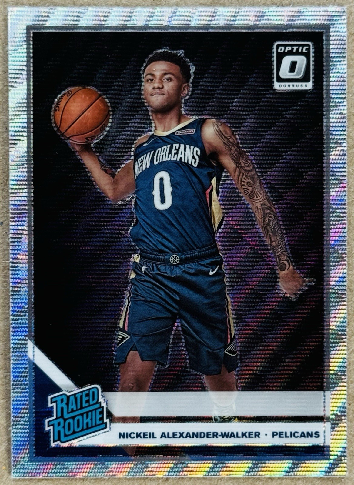 2019-20 DONRUSS OPTIC NICKEIL ALEXANDER-WALKER RC SILVER WAVE PRIZM #184 NM+