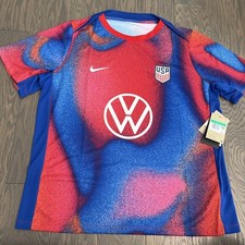 NWT Nike USMNT Academy Pro Pre-Match Short Sleeve Top Mens Size XL FJ2734-101