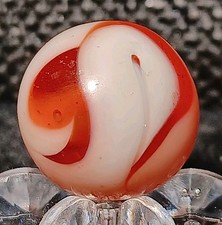 Christensen Agate Swirl Marble. 5/8" Near Mint. Uv. HTF Electric Orange CAC