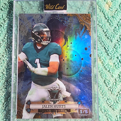 Wild Card Card Studs 2024 Jalen Hurts P7CGC-JH #1/5 Philadelphia Eagles