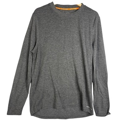 Omni Wool Men's Size XL Gray Long Sleeve Base Layer Shirt crew neck Casual
