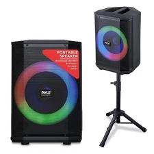 Pyle 120 Watt Portable BT Speaker System w/ Built-in Rechargeable Battery