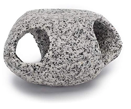 Ornamento e refúgio de aquário de granito réplicas decorativas Penn-Plax – pedra realista - Imagem 3 de 4