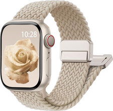 Magnetic Braided Stretchy Loop - Compatible with Apple Watch Band 42Mm 46Mm 40Mm